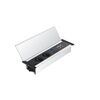 2G00F2F4 Level-C Series Power Module with 2xSchuko Socket/1xUSB (A+A) Charger/1xIMP Slot/Black Fascia/End Cap, Colour: Black (Fascia/End Cap), Silver (Body), 3 image