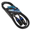 SG DMX3PLU02 DMX Cable, NC3MXXBAG+NC3FXXBAG, Black, 2 m, Length: 2m