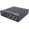 Odbiornik HDMI przez CAT5e/6/7 z PoC 24V i 3 portami LAN