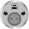 2F21F1A5 Port El Series Power Module with 1xSchuko Socket/1xSC (A+C)/2xRJ45/Cat6A, White, Colour: White, 2 image