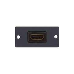 W-H(W-HDMI)(G) Wkładka Panelu Ściennego HDMI, Szary, Pojedynczy otwór, Kolor: Grey