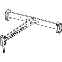 KPTAX2065 Belka montażowa do 4 AX2065P / AX2065A, czarna