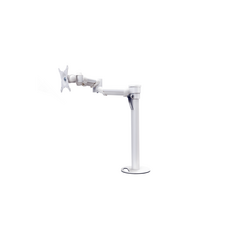 FSA1TFWH Single Monitor Arm with Top Fix, White, 20kg Load Capacity, 36.8x40cm, Colour: White