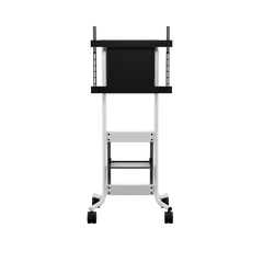 RPS-500-BB-CSB55W DynamiQ Mobile Display Cart, White, 139.7cm, Colour: White