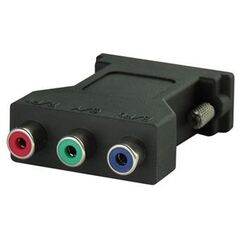 Adapter ZDR2042 YPbPr/YUV - DVI męski do 3-RCA żeński, czarny