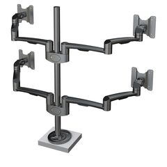 4181503009 Hold Advanced Monitor Arm 30 - System ramion do monitorów, 4x4 kg, montaż na przelotkę, czarny, Kolor: Black