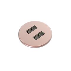 9353003012 Axessline Micro - Ładowarka 2 USB-A 10W, różowy kwarc, Rodzaj złącza B: USB, Długość kabla: 1.5, Kolor: Pink Quartz, Pobór mocy: 10W