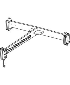 KPTAX2065 Belka montażowa do 4 AX2065P / AX2065A, czarna