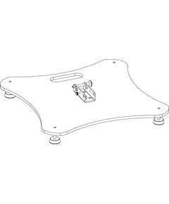 KPTSTANDAX16CL Floor Stand Plate for Flybar for AX16CL / AX8CL / AX4CL Line Arrays