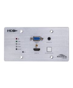 MG-WP-611-EU Panel ścienny HDBT TX z wejściem VGA i HDMI 1.4, przedłużenie 4K do 40 m, HD do 70 m, wersja EU