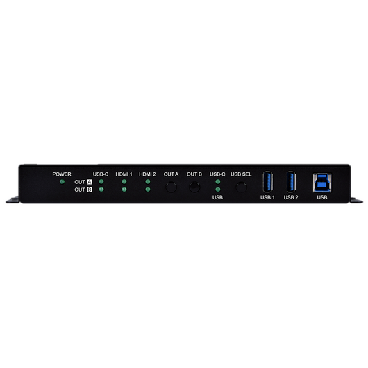 CPLUS-V32USBC UHD+ Przełącznik matrycowy 3x2 z hubem USB Ethernet, 2 image