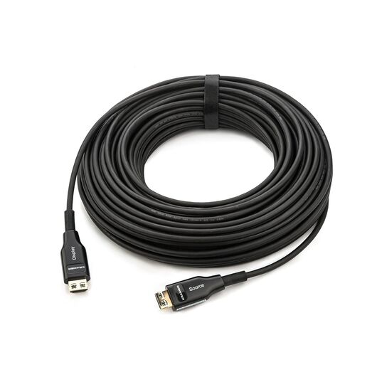 CP-AOCH/60F-164 Kabel hybrydowy HDMI High Speed optyczny - Plenum, 50 m, Black, Długość: 50