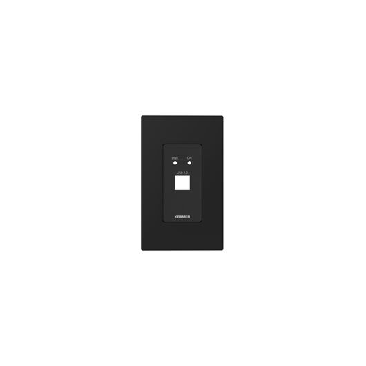 WP-2UT US PANEL SET Black Frame and Faceplate Set for WP-2UT Wall Plate