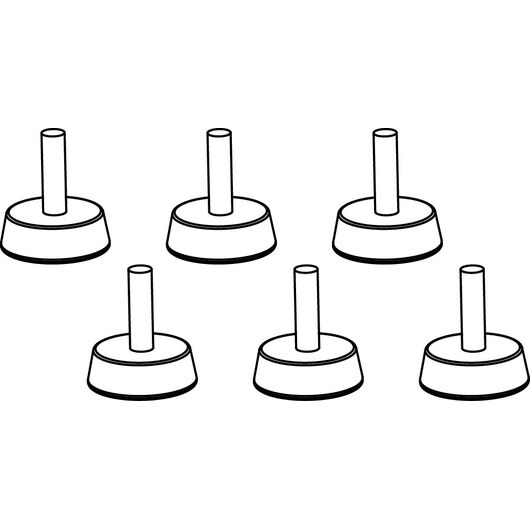 AXFEETKIT Kit of 6xM10 Feet for Screw Height Adjustment, For AX800A Line Array, AX800A NEO Line Array, 2 image