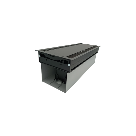 2U200MID Conference Top Access and Housing, 34.7cm Width, 15.5x33.3cm Cutout, Black, Colour: Black, 9 image