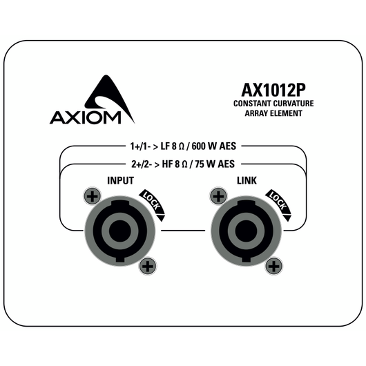 AX1012P 12” (305mm), 2-way, full-range, Constant Curvature Array Element, 6 image