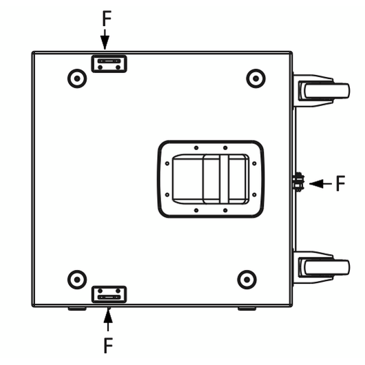 SW215FAWH Podwójny 15-calowy system subwooferów, Manifolded Bandpass, biały, Wysokość: 80, Kolor: White, Częstotliwość: 39Hz to 100Hz, Pobór mocy: 1000W, 6 image