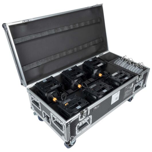 SG CASEAQUPAR Flight Case, Black, For 6 AQU Par Battery Projectors, 2 image