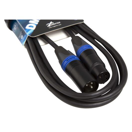 SG DMX3PLU02 DMX Cable, NC3MXXBAG+NC3FXXBAG, Black, 2 m, Length: 2m, 3 image