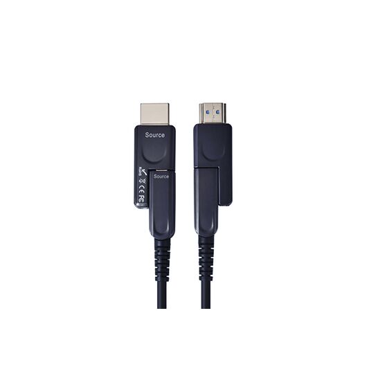 AOC-HDMI-D80C Kabel HDMI 2.0 4K60 AOC, typ D do D z odłączanymi złączami, klasyczna wersja, 80m, Długość: 80m, 3 image