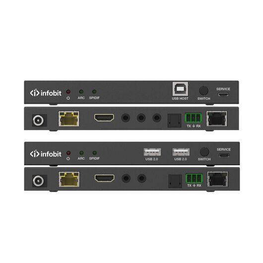 Odbiornik iTrans E100K-R HDMI 4K60 przez HDBaseT, dla karty wyjściowej iMatrix MO2K-HBT100., 2 image