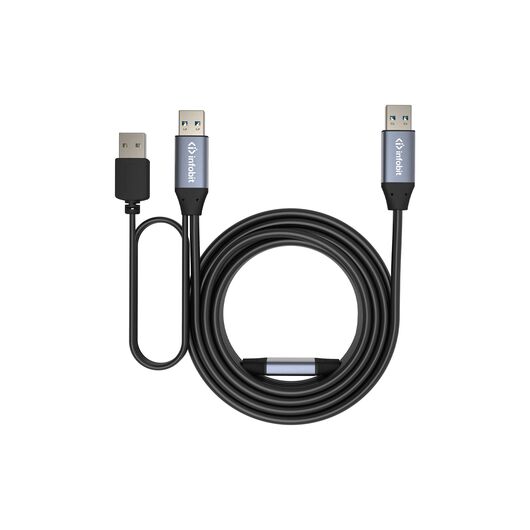 iCable- USB-ACC15-AA Przedłużacz miedziany USB, 15m, Type-A Męski na Type-A Męski, 5Gbps, Rodzaj złącza B: USB Type-A