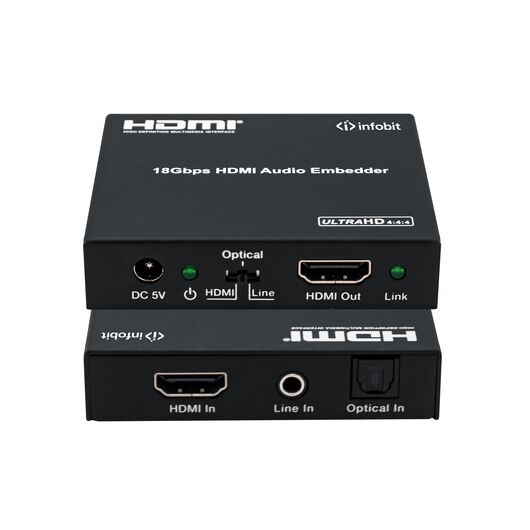 iTrans AE01 Wbudowujący audio, typ-A żeński HDMI, z HDCP 2.2