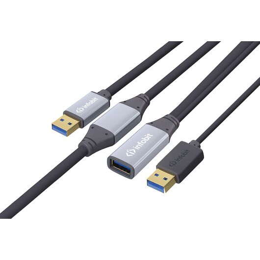 Przedłużacz miedziany USB iCable- USB-ACC15, 15m, typ A męski do typu A żeńskiego, 5Gbps, Długość: 15m, 2 image