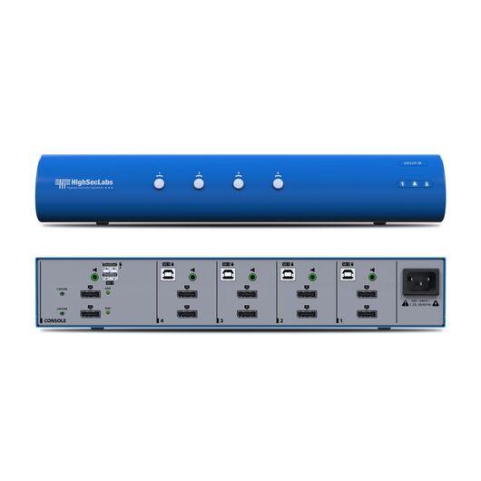 DK42P-M Secure 4-Port DP to DP Video DH KVM Switch