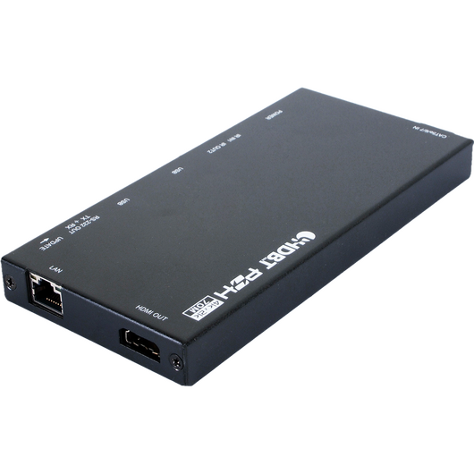 CH-1528RX Odbiornik 4K60 (4:2:0) HDMI przez HDBaseT Slimline z IR, RS-232, PoH (PD), LAN & USB/KVM