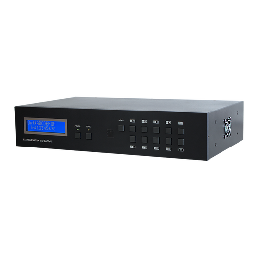 CMSI-8H8CVPL 8x8 HDMI przez HDBaseT Matryca (60m) z 24V PoC