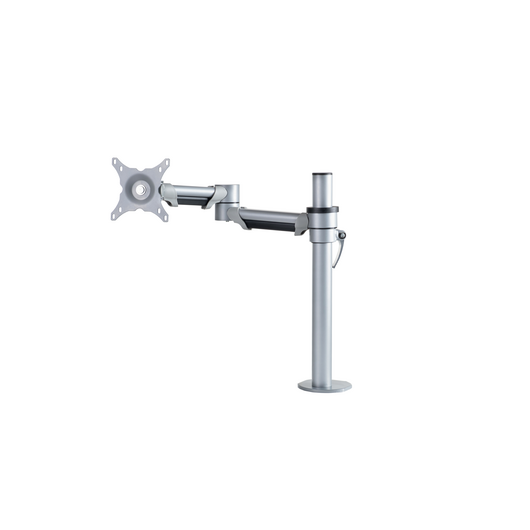 FSA1SR Single Monitor Arm, Silver, 20kg Load Capacity, 36.8x40cm, Colour: Silver