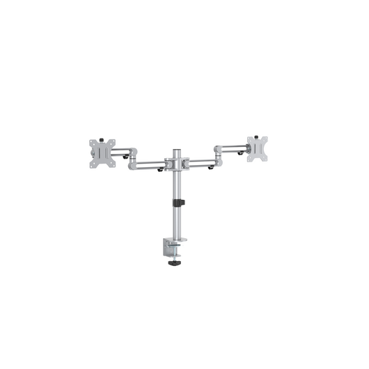 STRELA2SR Strela Series Double Monitor Arm, Silver, 8 kg Load Capacity, Colour: Silver