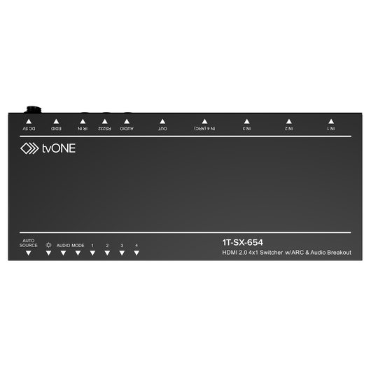 1T-SX-654 4x1 4K60 HDMI 2.0 Ultra-Thin Auto Switcher, 3 image