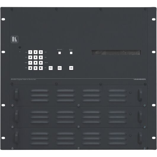 VS-6464DN-EM/STANDALONE 8x8 do 64x64 Modularny wieloformatowy zarządzany cyfrowy Przełącznik matrycowy, 2 image