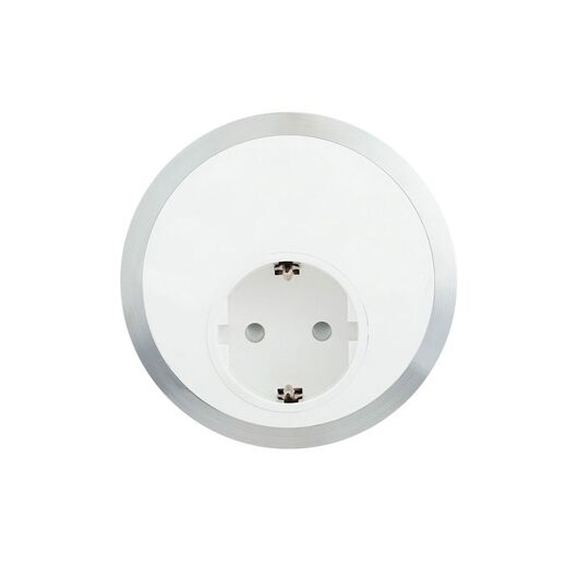 2F21F1A0 Power Module with 1xSchuko Socket, White, Colour: White