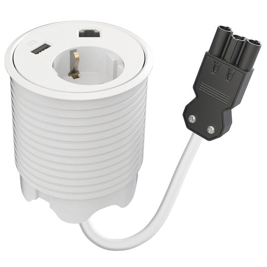 9358051201 Powerdot - 1 zasilanie 1 dane 1 ładowarka USB-A, GST18i3, 1.25m, biały, Rodzaj złącza B: USB, Długość kabla: 1.2, Kolor: White