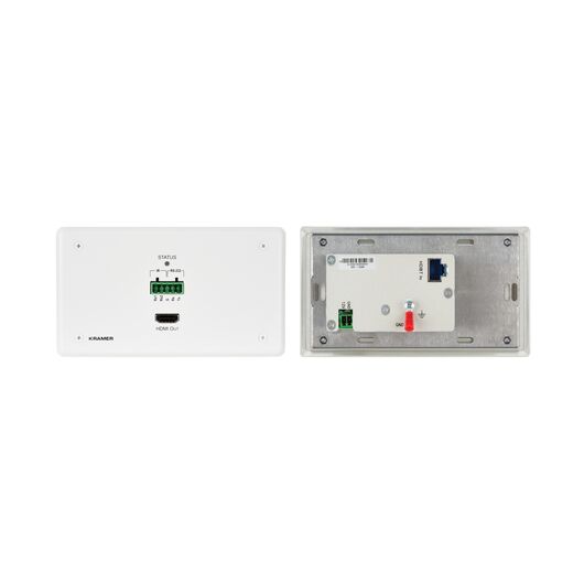 Odbiornik WP-789R/EU-80/86(W) 4K60 4:2:0 HDMI 2-Gang PoE Panel ścienny z RS-232 i IR przez Long-Reach HDBaseT, Wersja: EU 80/86, 2 image